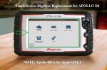 Touch Screen Digitizer Replacement for Snap-On Apollo-D8 EESC333